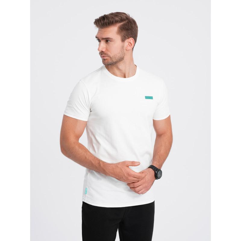 Pánske bavlnené tričko V5 OM-TSCT-0151 biele