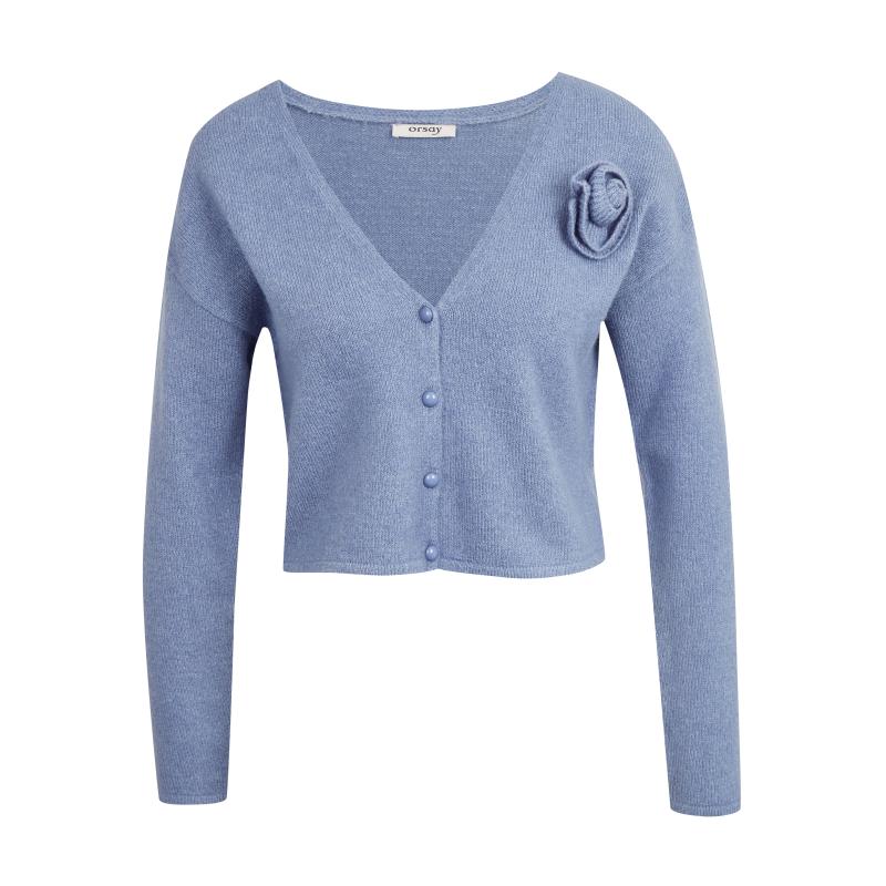 Modrý dámsky sveter z vlny