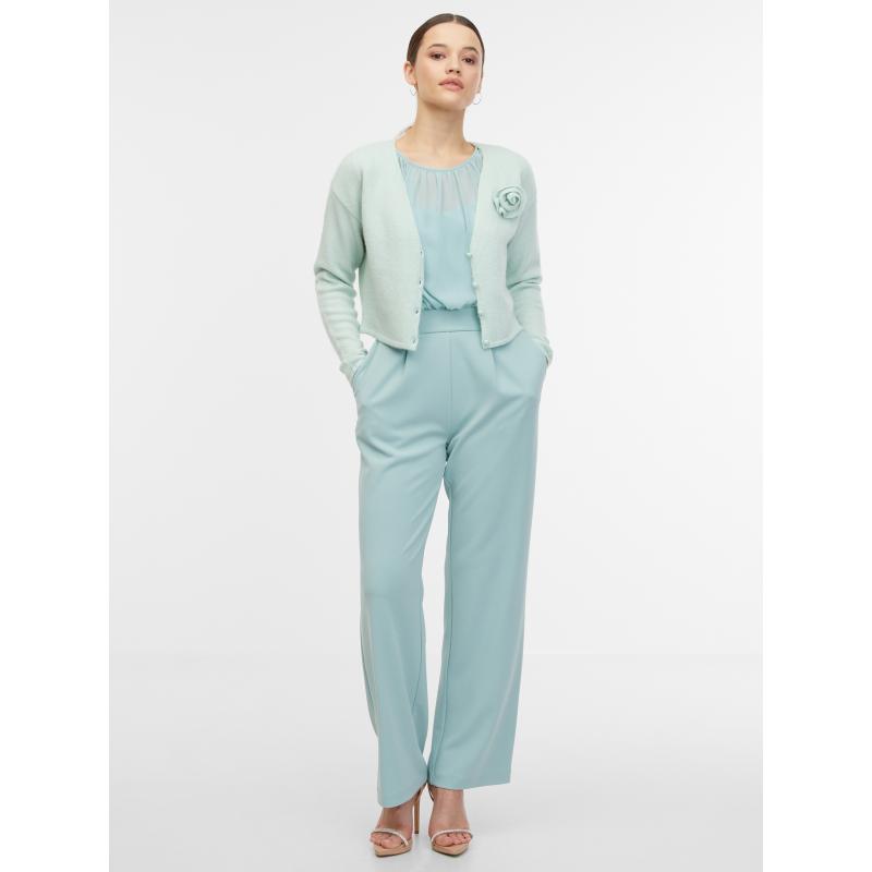 Mätový dámsky vlnený kardigán