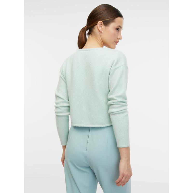 Mätový dámsky vlnený kardigán