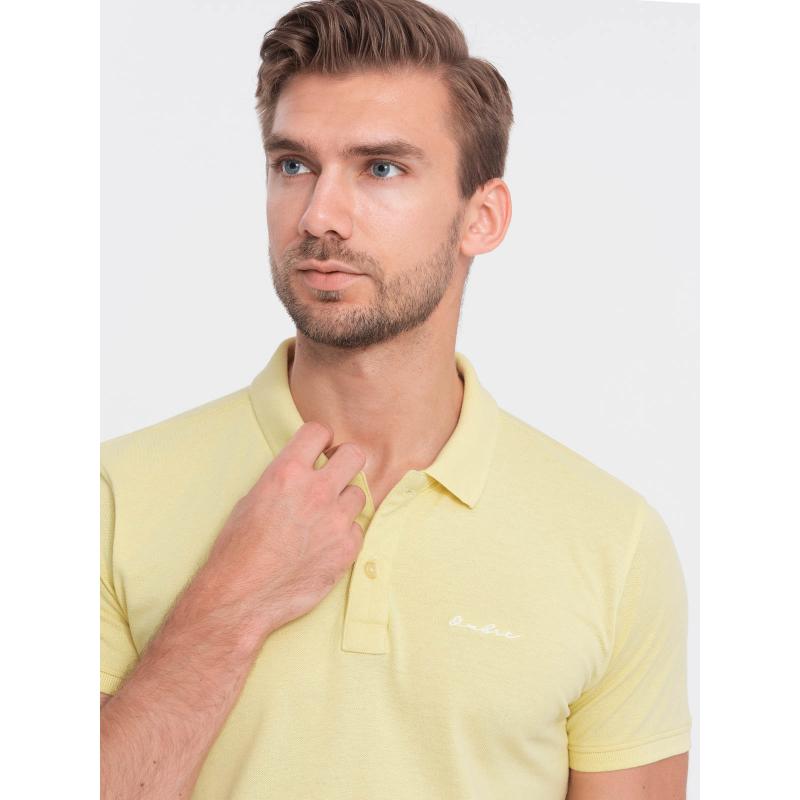 Férfi pólóing Pique V4 S1746 sárga