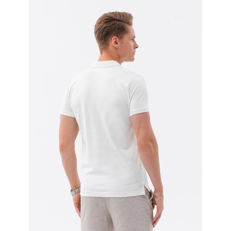 Férfi pólóing Pique V7 S1746 ekrü színű