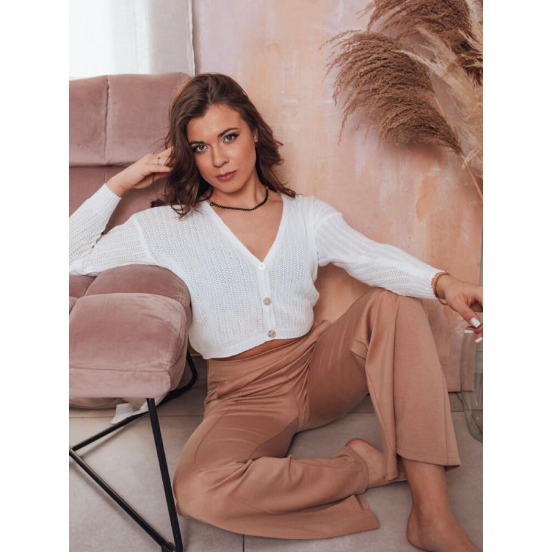 Dámský svetr prolamovaný GOFFY bílý