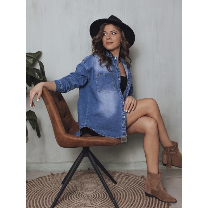 Dámská džínová košile AMERICANA modrá