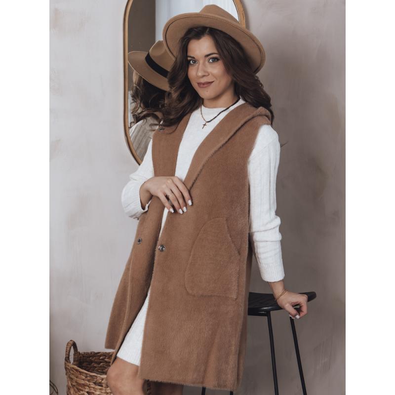 Dámska vesta ARTEMI hnedá