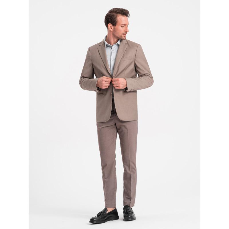 Férfi kabát zsebbel V3 OM-BLZB-0115 bézs OM-BLZB-0115 bézs