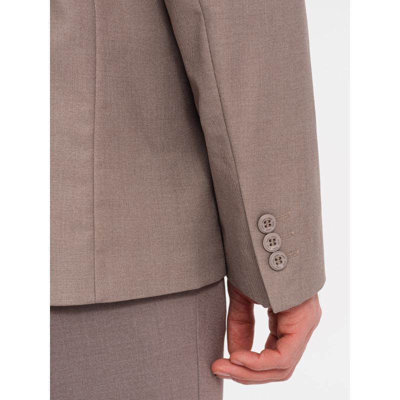 Férfi kabát zsebbel V3 OM-BLZB-0115 bézs OM-BLZB-0115 bézs