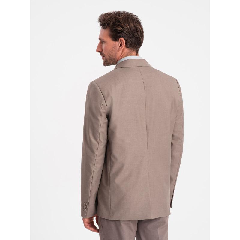 Férfi kabát zsebbel V3 OM-BLZB-0115 bézs OM-BLZB-0115 bézs