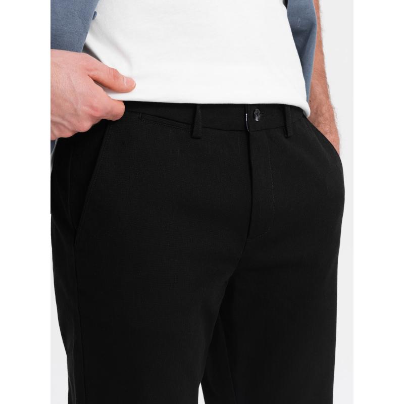 Pánske chino nohavice SLIM FIT čierne