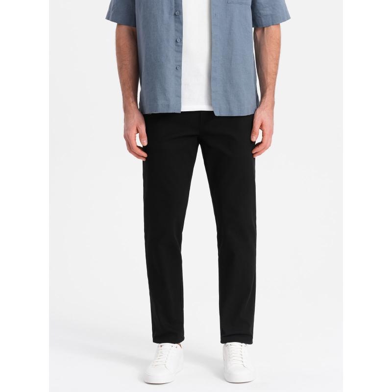 Pánske chino nohavice SLIM FIT čierne