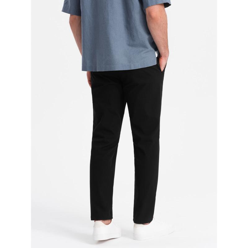 Pánske chino nohavice SLIM FIT čierne