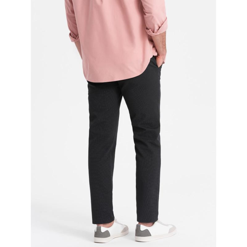 Pánské klasické chino kalhoty V4 OM-PACP-0188 grafitové