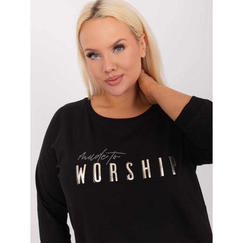 Dámská halenka plus size NIMA černá