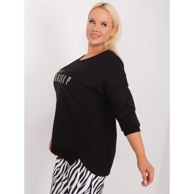 Dámská halenka plus size NIMA černá