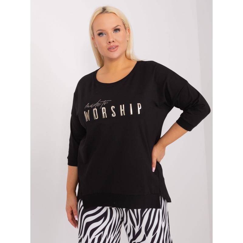 Dámská halenka plus size NIMA černá