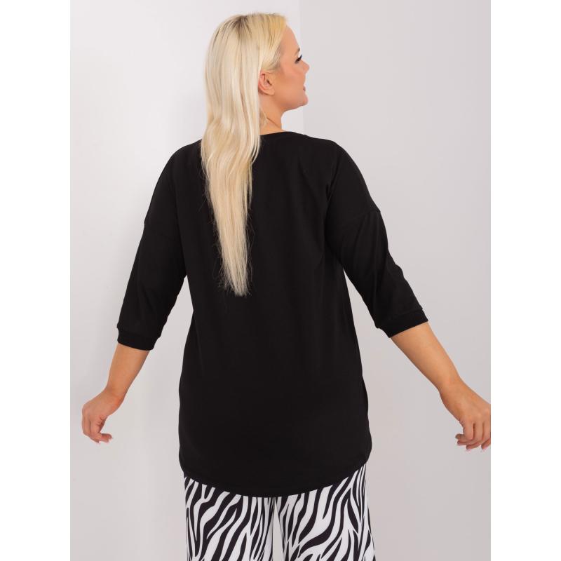 Dámská halenka plus size NIMA černá