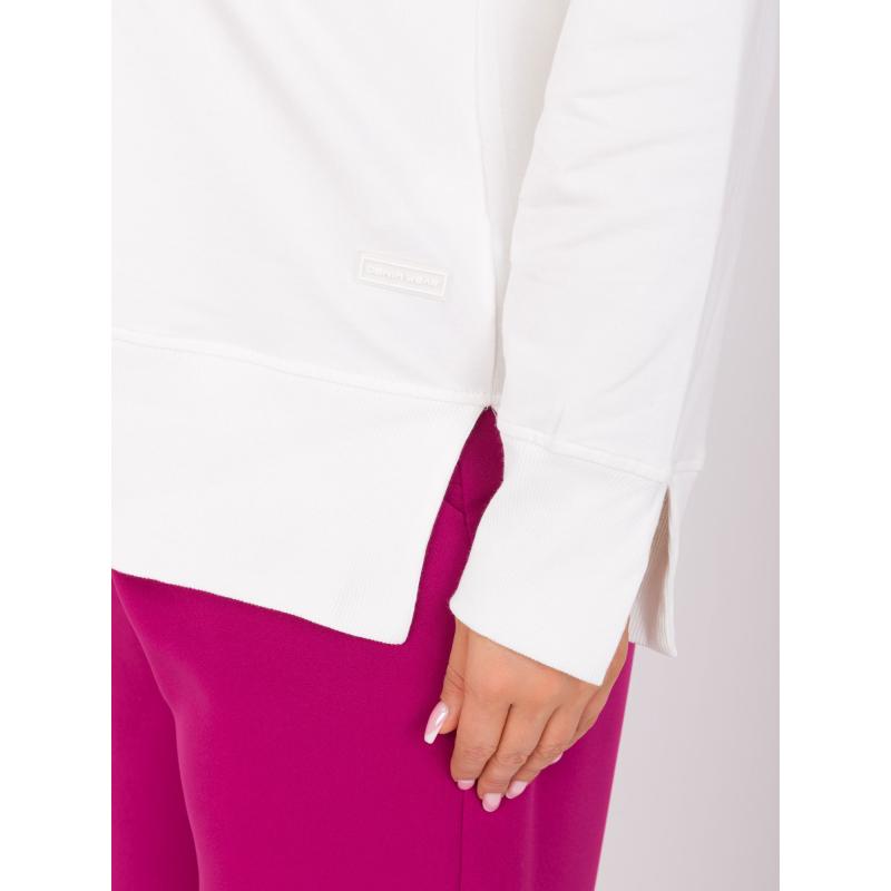 Dámská blůza plus size s kulatým výstřihem MINEA ecru 