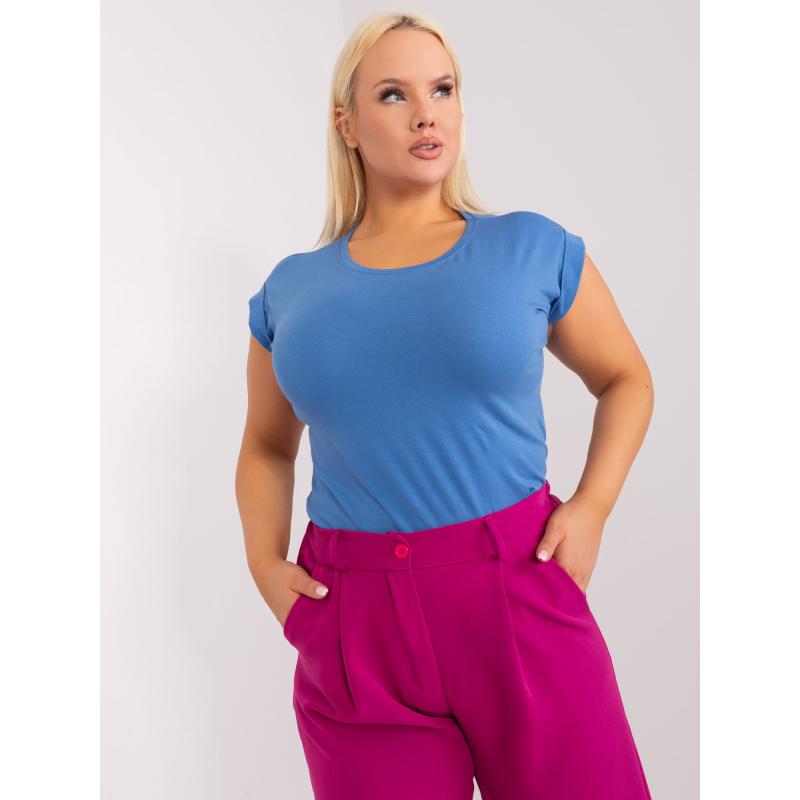 Női plus size póló BASIC FEEL GOOD sötétkék