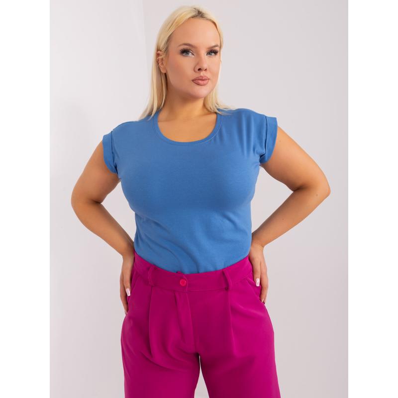 Női plus size póló BASIC FEEL GOOD sötétkék