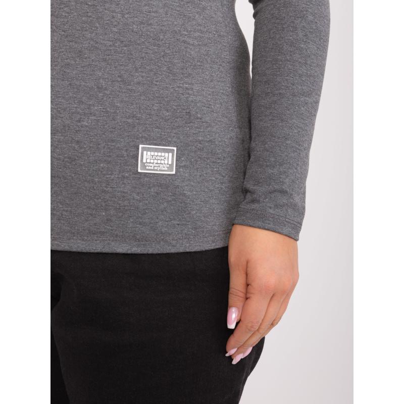 Dámská halenka plus size CIKA tmavě šedá  