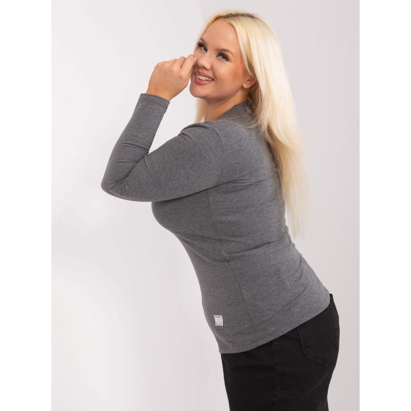 Dámská halenka plus size CIKA tmavě šedá  