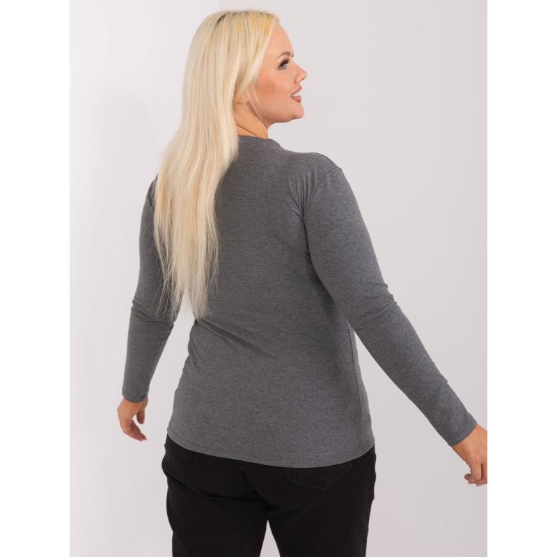 Dámská halenka plus size CIKA tmavě šedá  