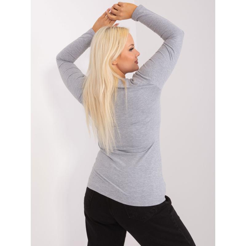 Dámská halenka plus size ve fitted střihu KOTA šedá 