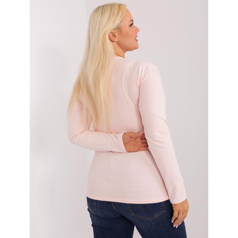 Női szabott blúz plus size CIRA világos rózsaszín