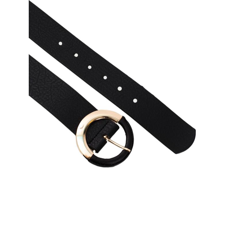 Dámský opasek s kulatou sponou OCH BELLA černý 