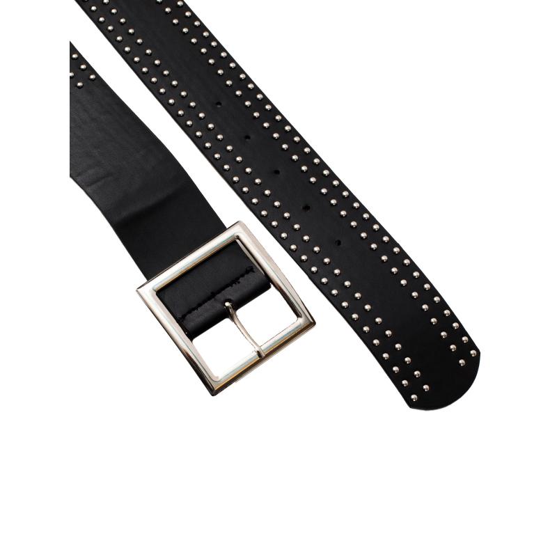 Dámský pásek s aplikací černý 