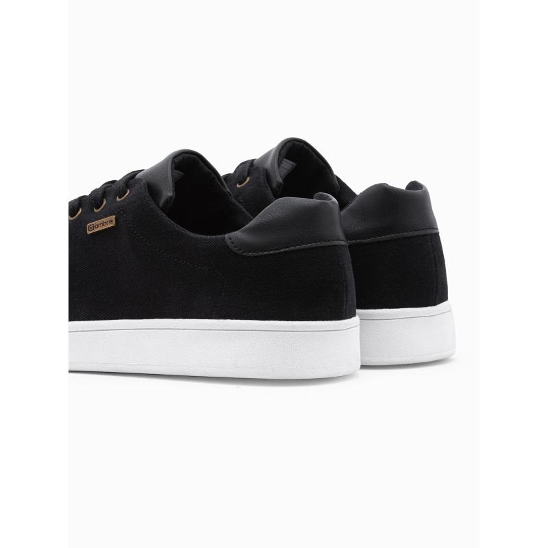 Pánske tenisky zo zmiešaného materiálu čierne V2 OM-FOCS-0108