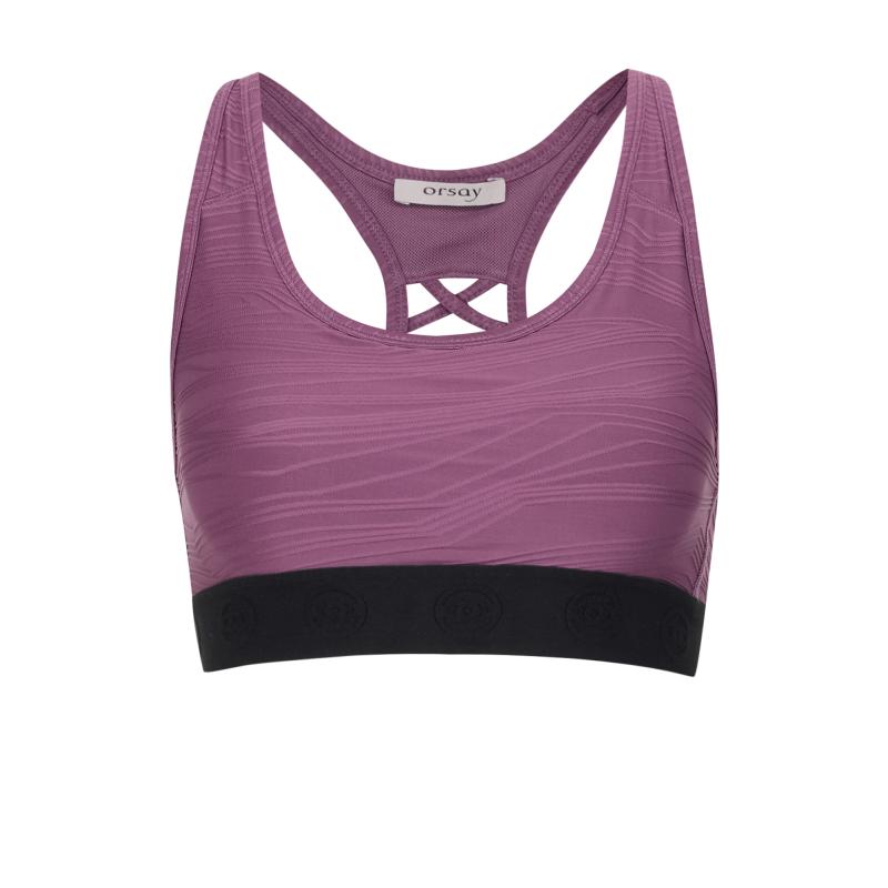 Fialová dámská sportovní podprsenka
