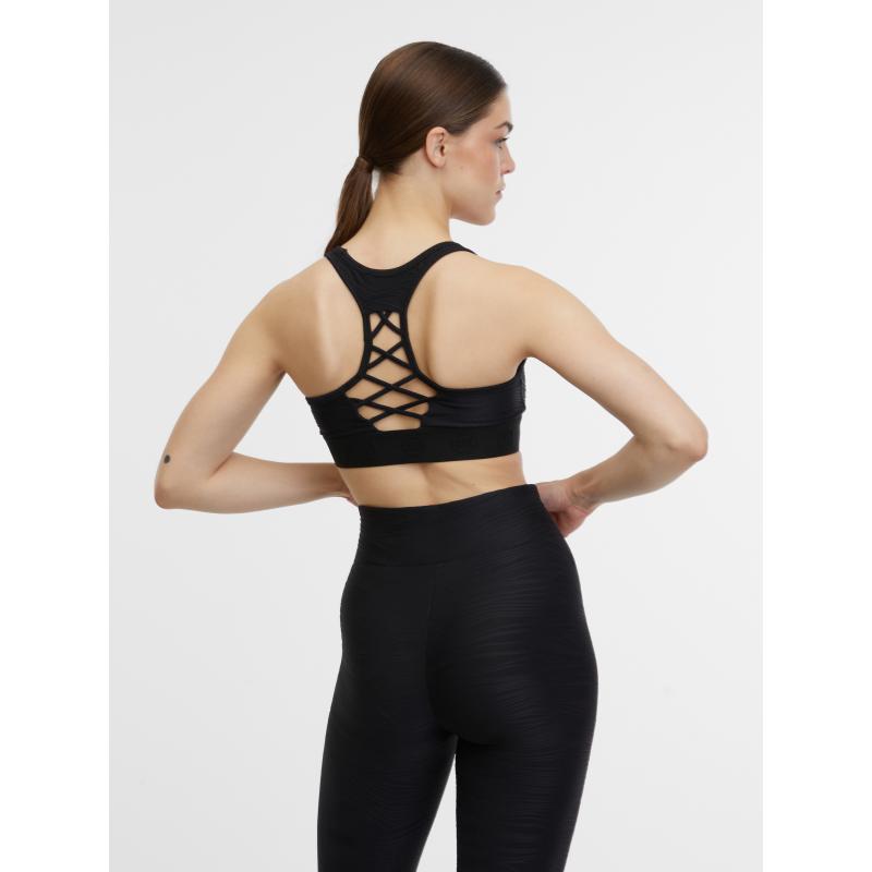 Fekete női sportmelltartó