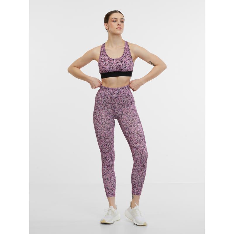 Světle fialové dámské sportovní legíny