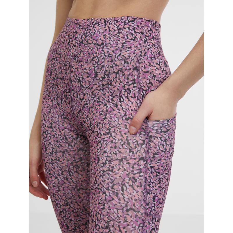 Světle fialové dámské sportovní legíny