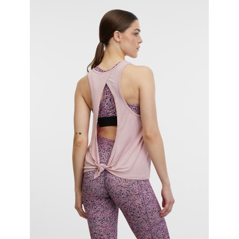 Světle růžové dámské sportovní tílko