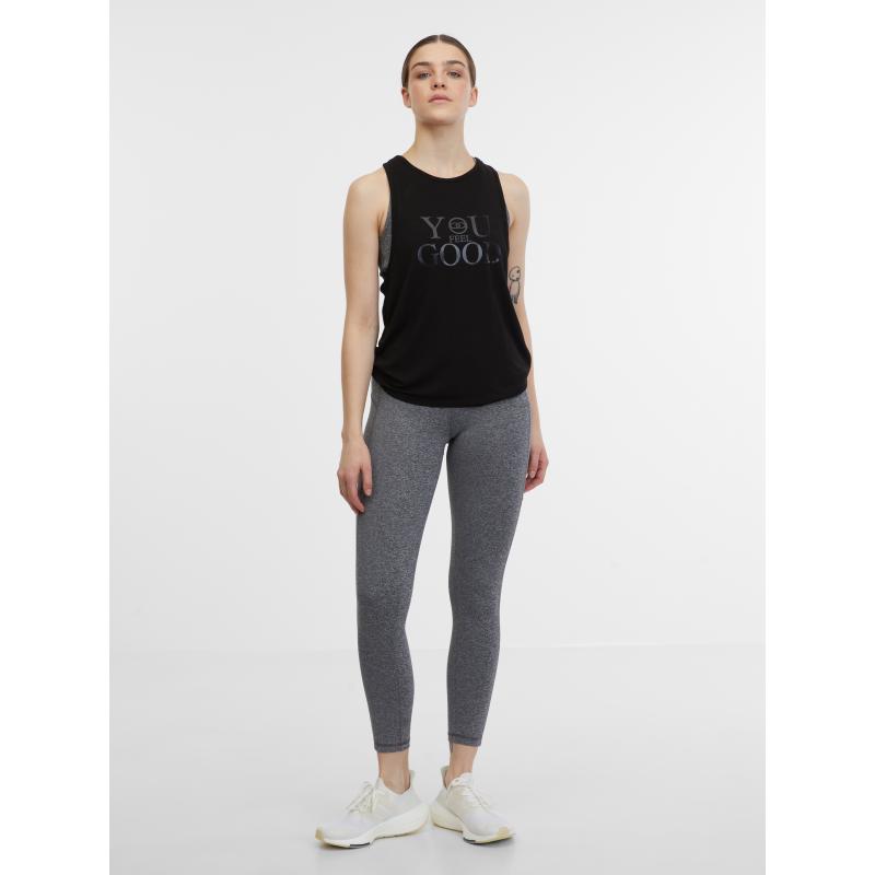 Fekete női sportos pulóver