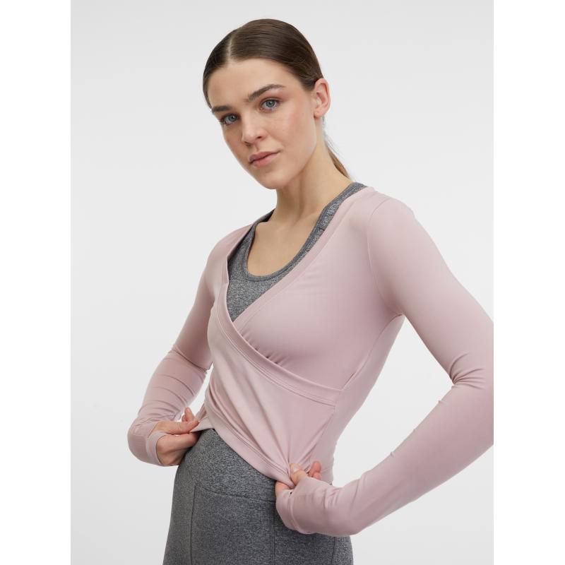 Světle růžový dámský sportovní top
