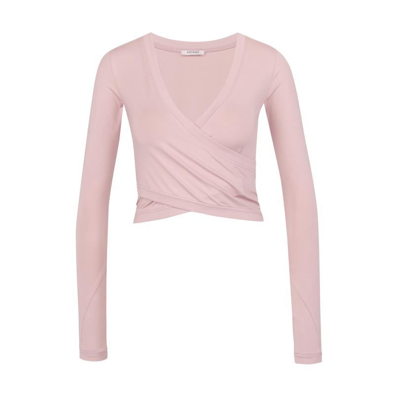 Světle růžový dámský sportovní top