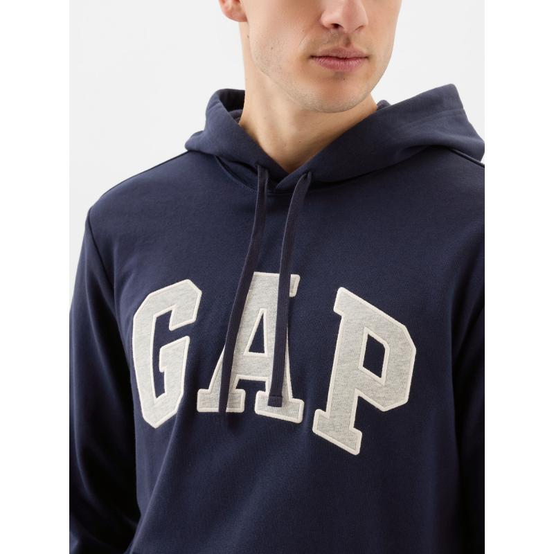 Kapucnis pulóver logóval és kapucnival