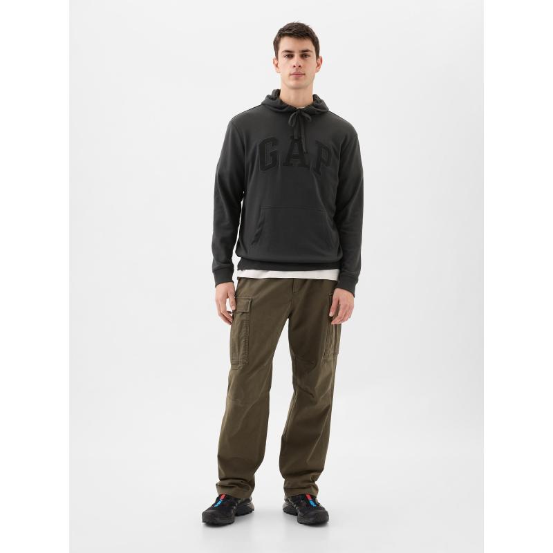 Kapucnis pulóver logóval és kapucnival