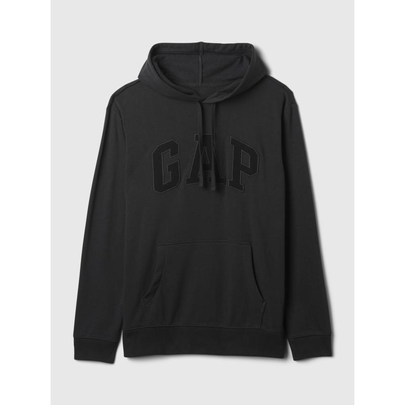 Kapucnis pulóver logóval és kapucnival