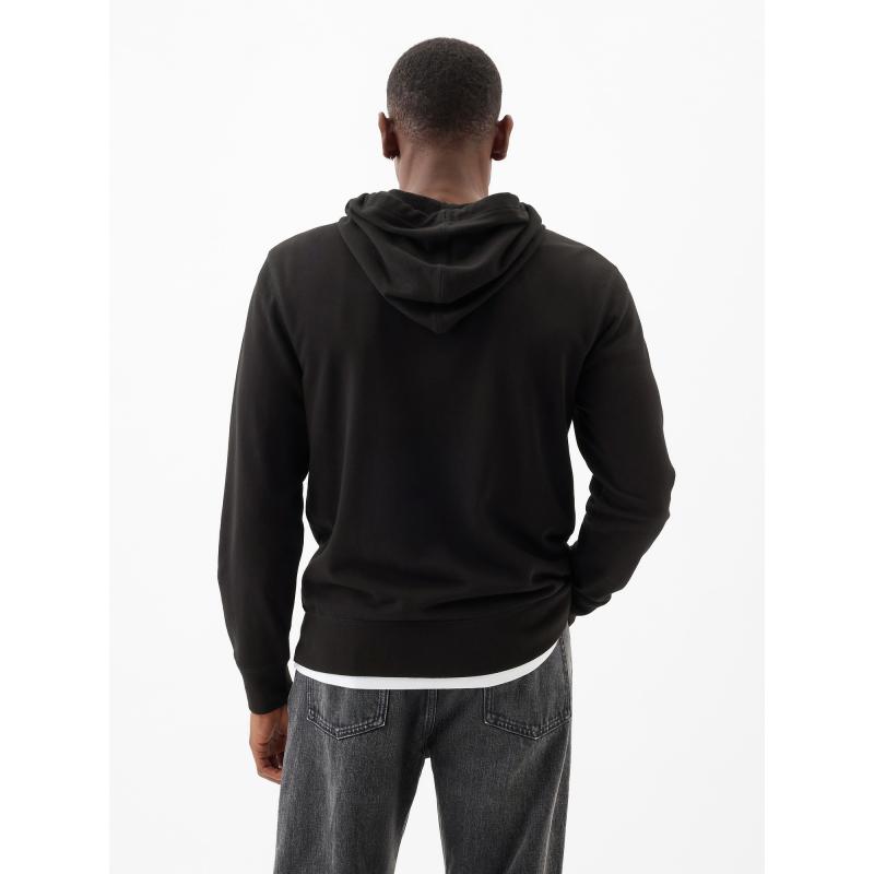 Kapucnis pulóver cipzárral