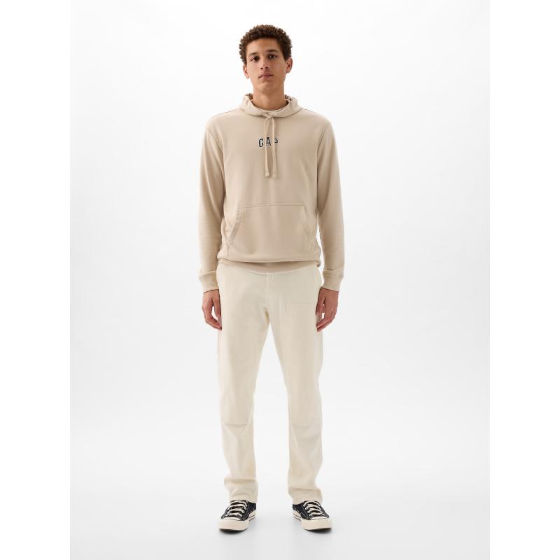 Kapucnis pulóver logóval és kapucnival