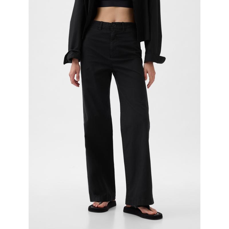 Magas szárú nadrág széles szárú nadrág