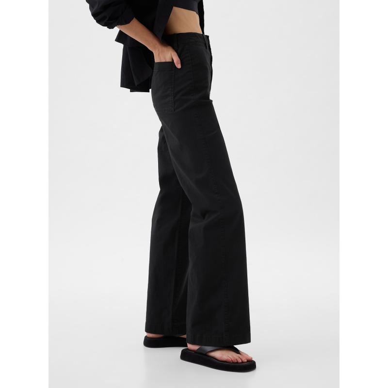 Magas szárú nadrág széles szárú nadrág