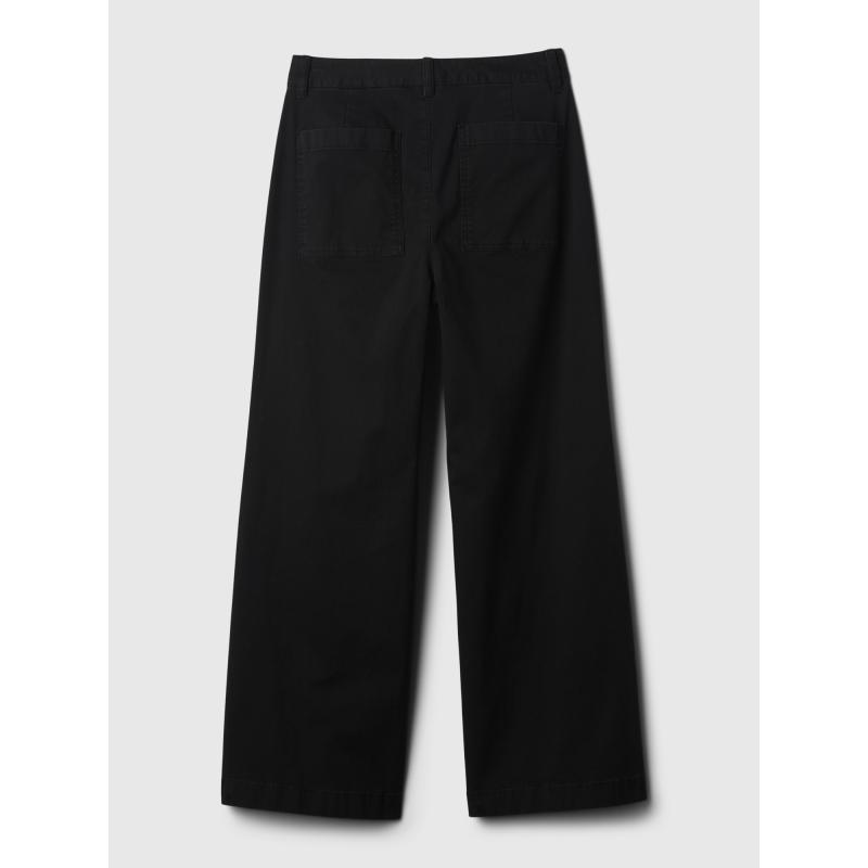 Magas szárú nadrág széles szárú nadrág