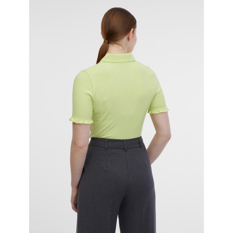 Sárga női csíkos póló