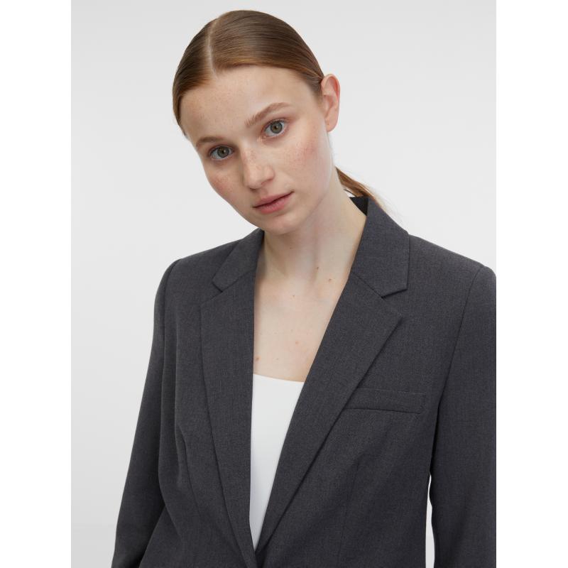 Tmavě šedé dámské sako