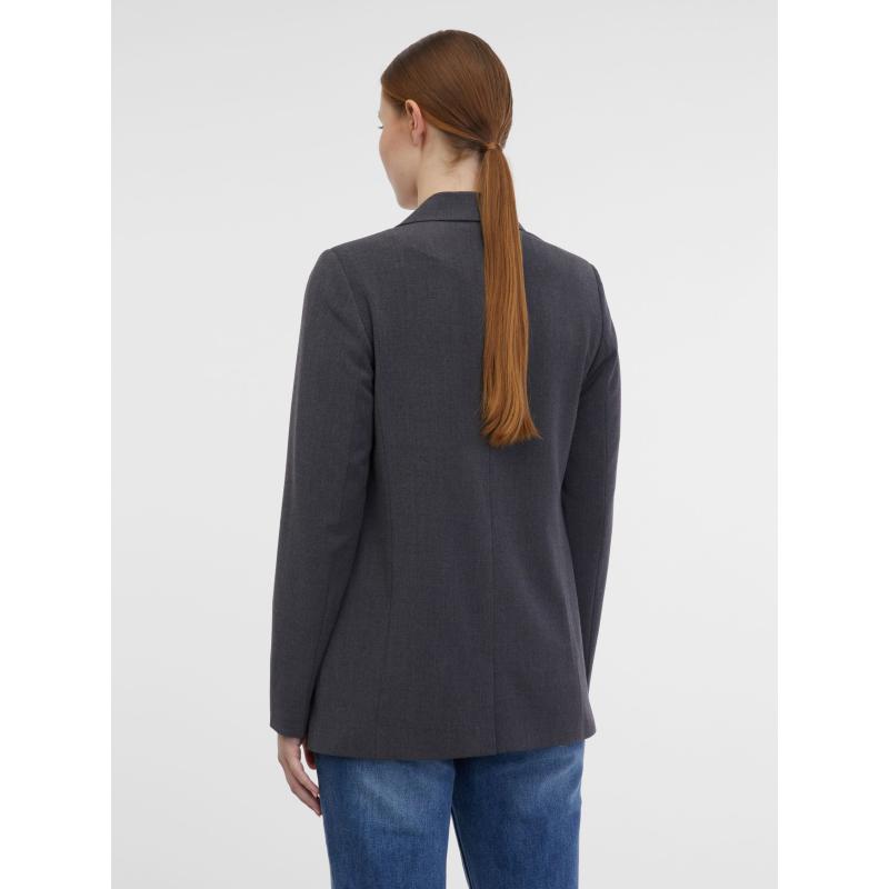 Tmavě šedé dámské sako